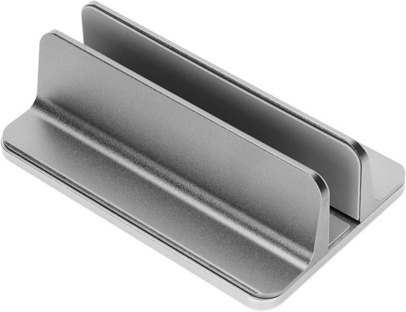 Aluminum Alloy Vertical Laptop Stand Adjustable Foldable Holder with Anti Slip Mat - Image 5